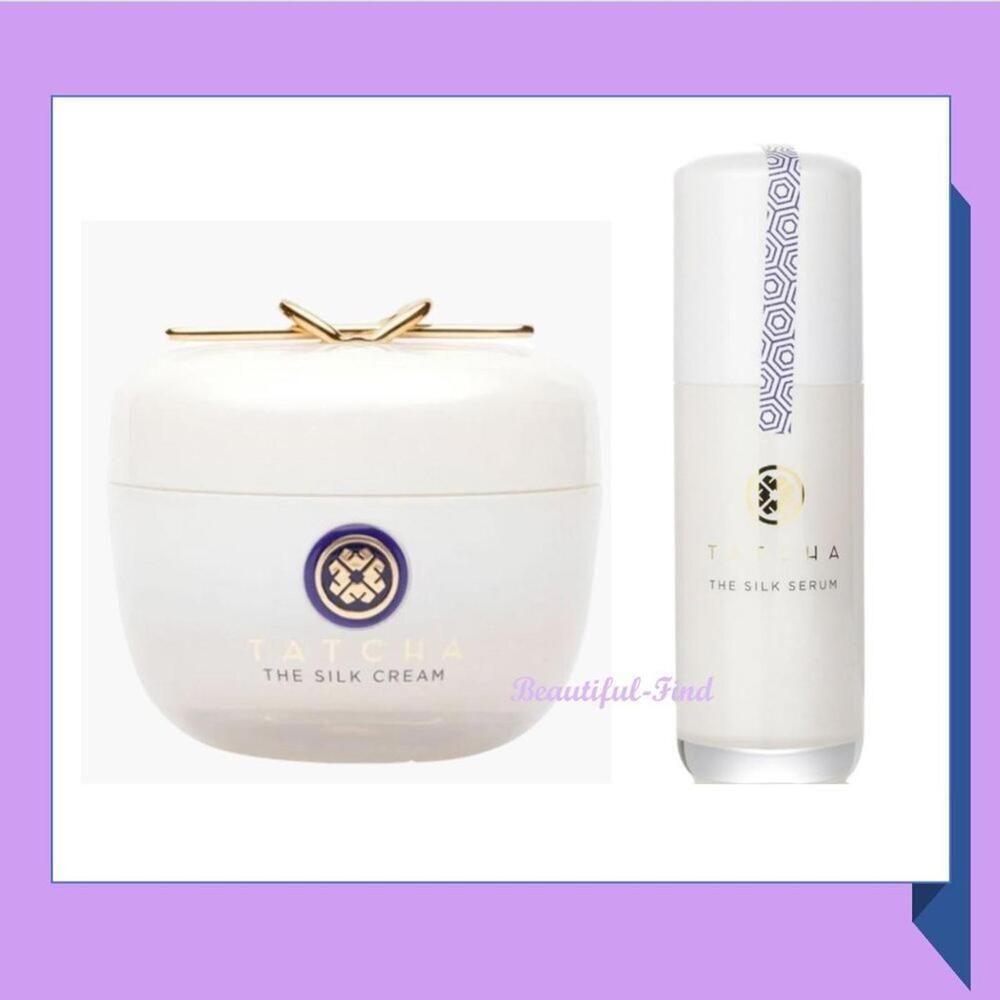 TATCHA THE SILK CREAM + THE SILK SERUM 2pc. Full Size, $223 NIB